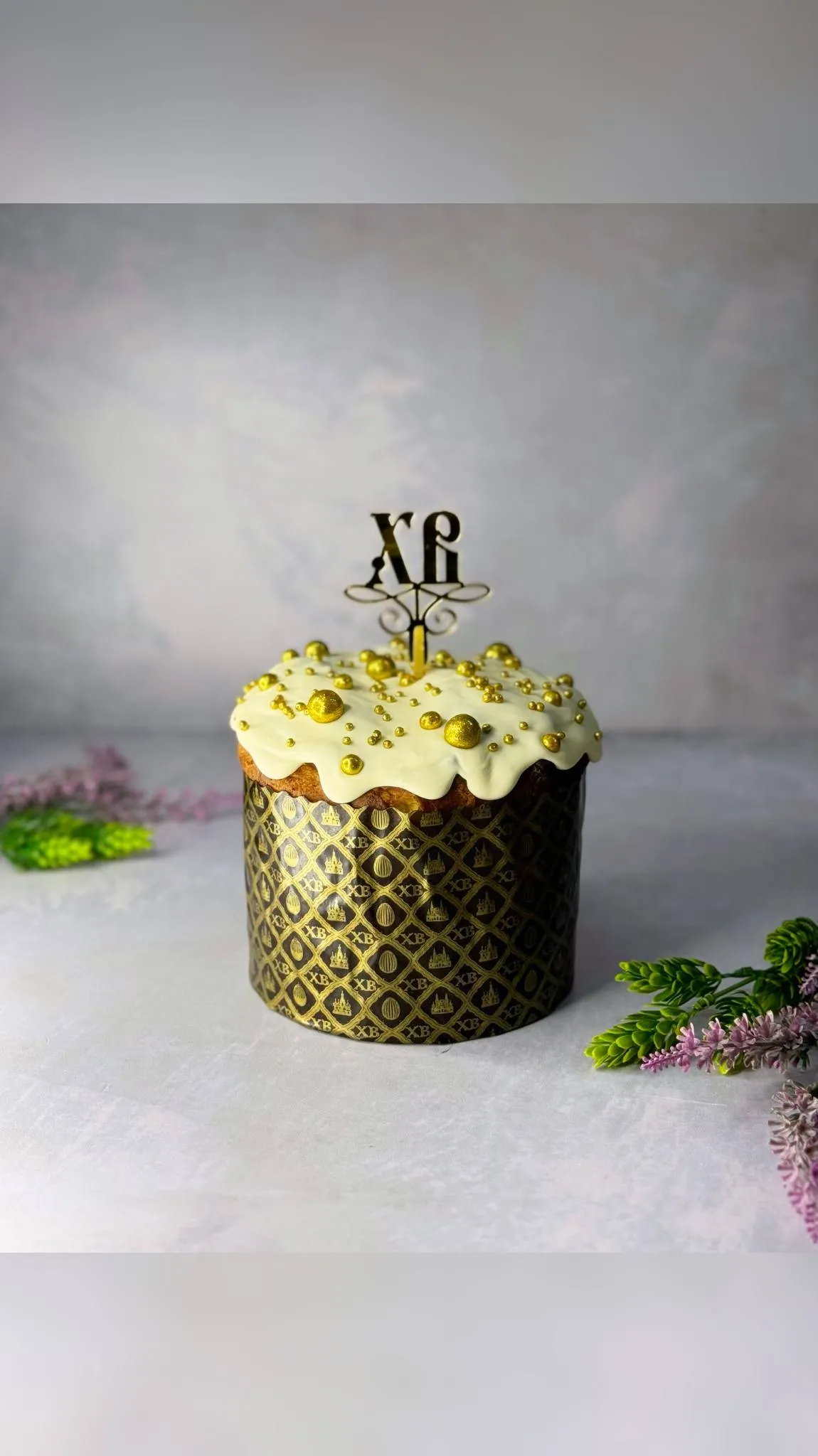 Кулич "Панеттоне" с хрустящей посыпкой