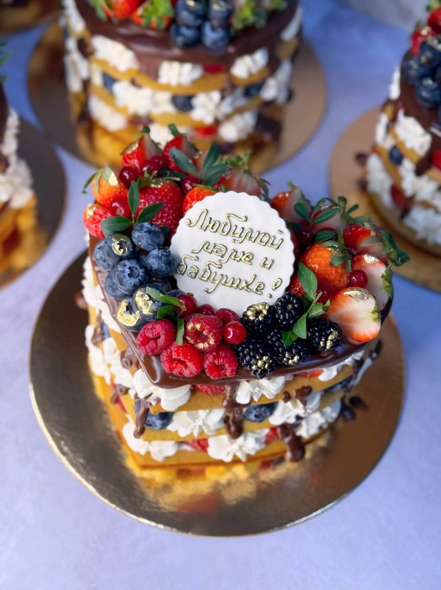 Ягодно-банановый мильфей