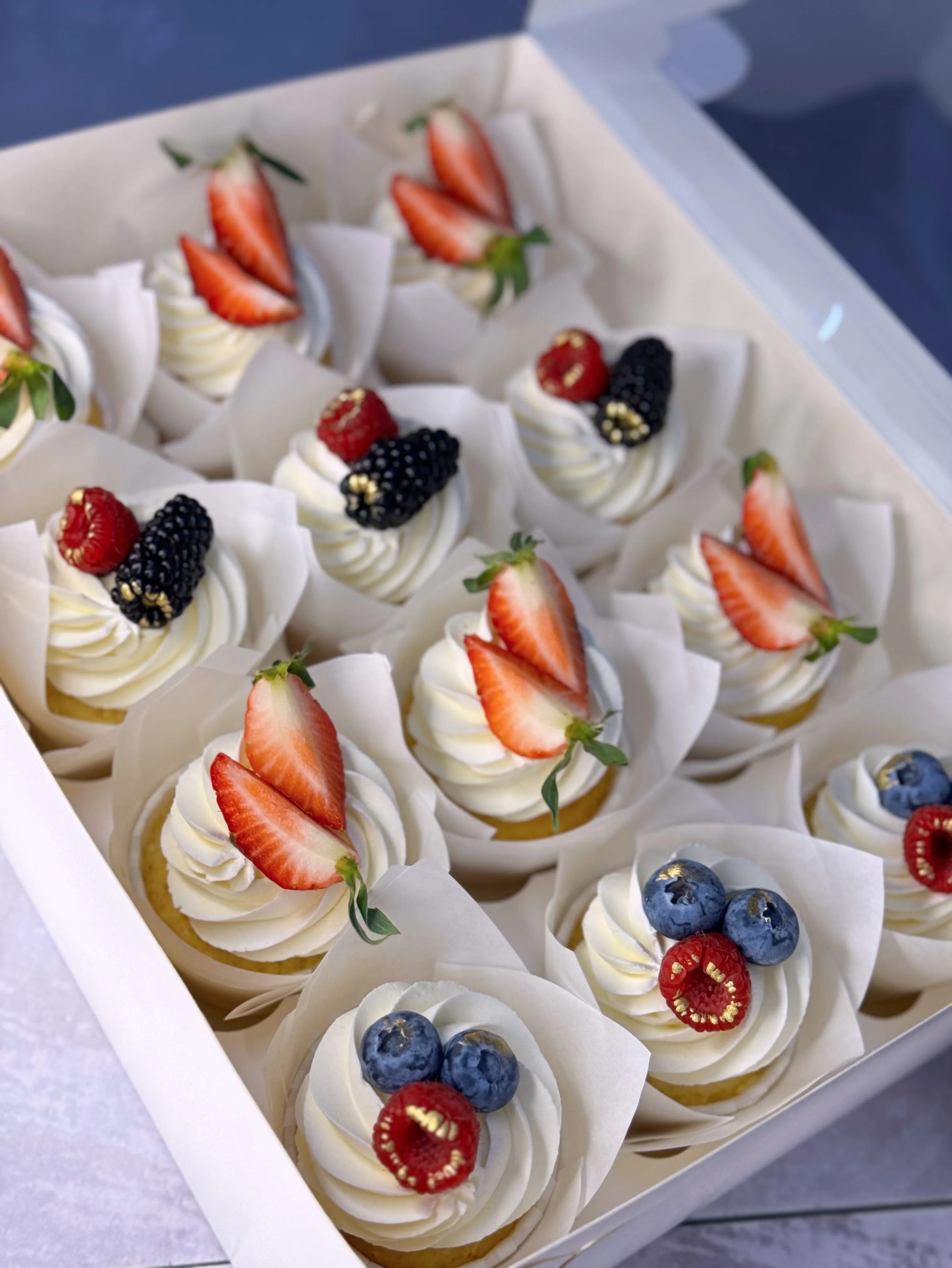 Сливочные капкейки